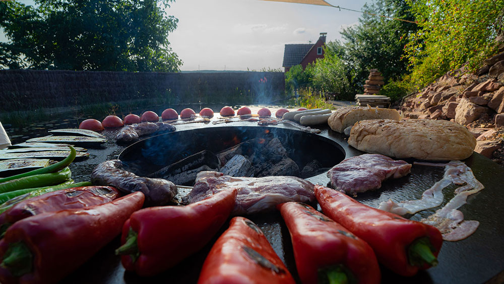 Garten im Morgenlicht